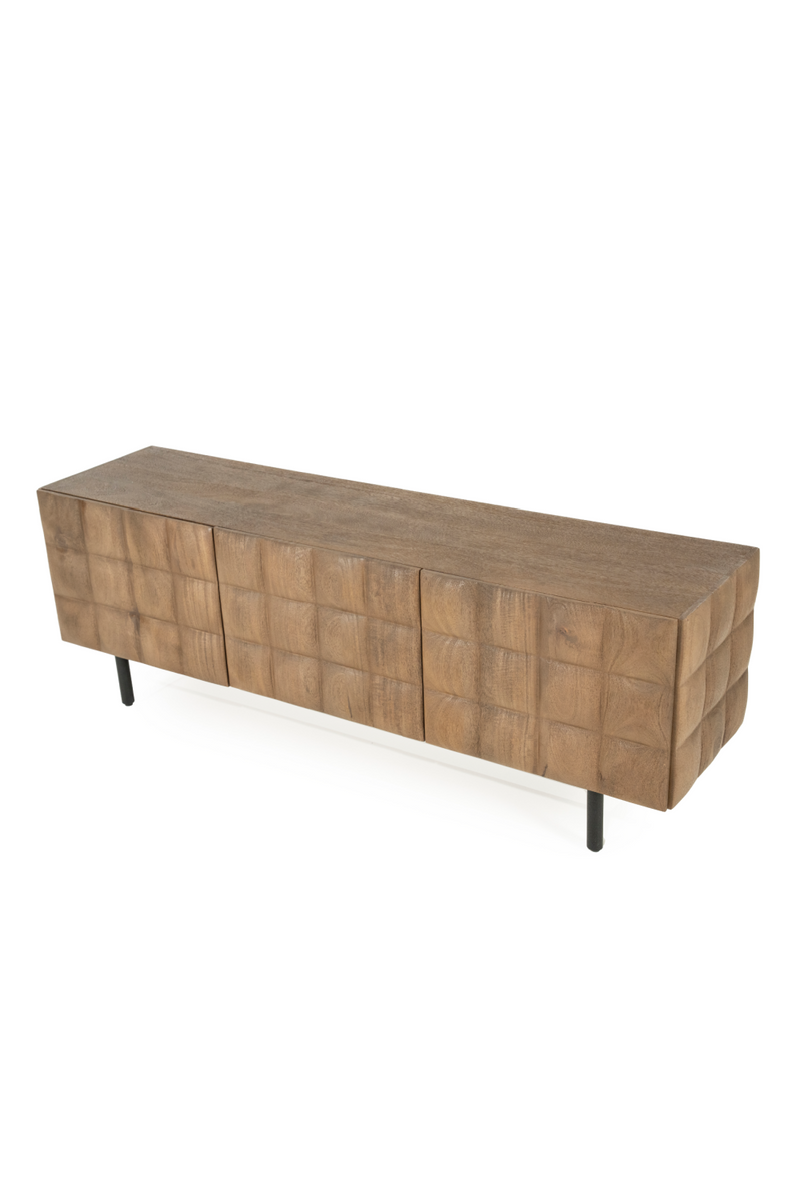 Carved Mango Wood TV Cabinet | Eleonora Felix | Oroatrade.com