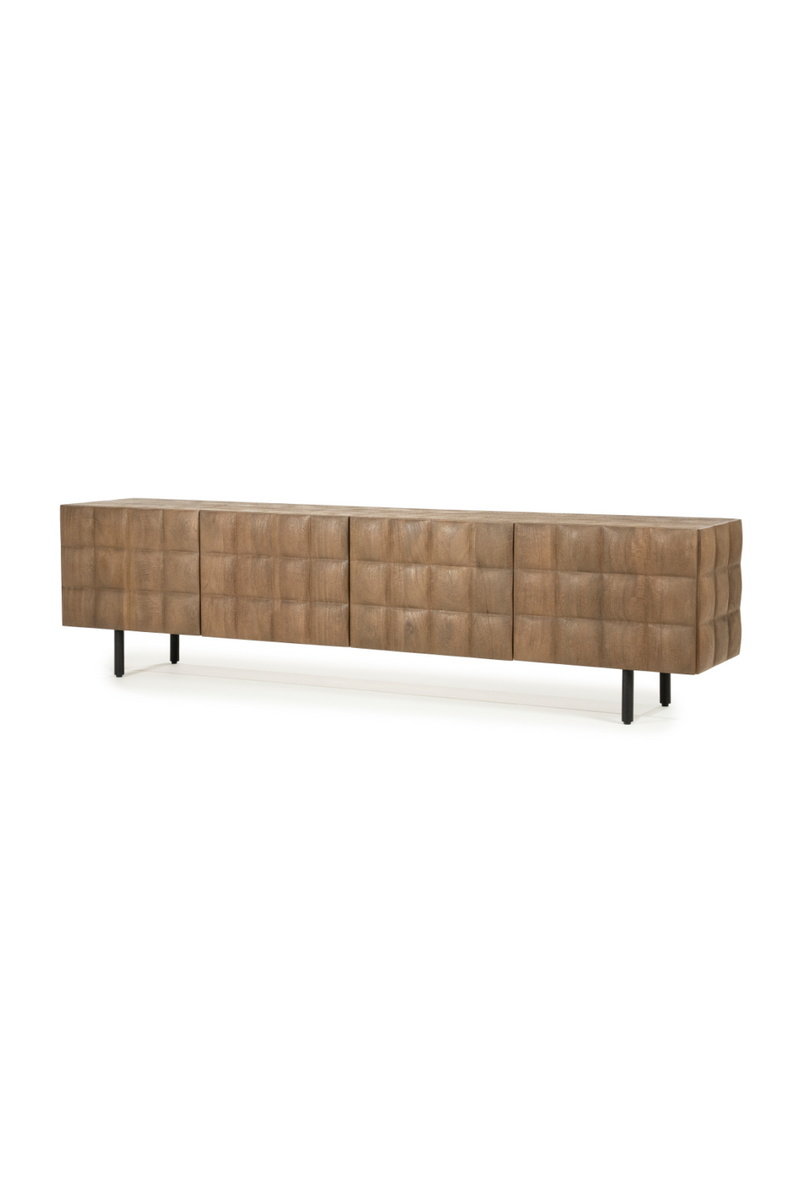 Carved Mango Wood TV Cabinet | Eleonora Felix | Oroatrade.com