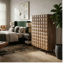 Square Pattern Wooden Cabinet | Eleonora Felix