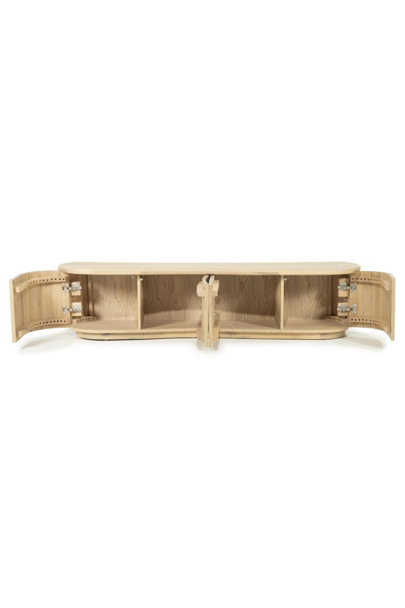 Lacquered Oak 4-Door TV Cabinet | Eleonora Josh
