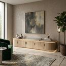 Lacquered Oak 5-Door TV Cabinet | Eleonora Josh