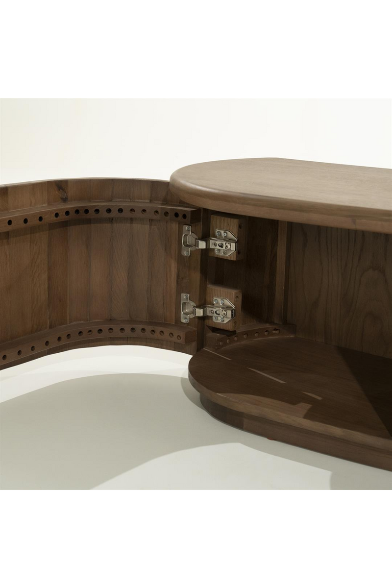 Lacquered Oak 5-Door TV Cabinet | Eleonora Josh
