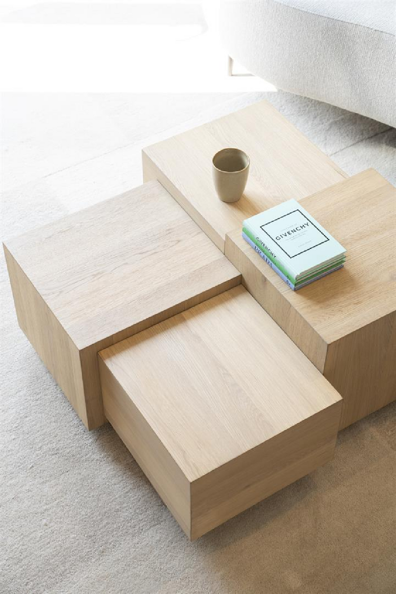 Multilayered Square Oak Coffee Table | Eleonora Quinten