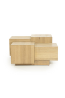 Multilayered Square Oak Coffee Table | Eleonora Quinten