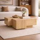 Multilayered Square Oak Coffee Table | Eleonora Quinten