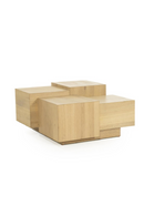 Multilayered Square Oak Coffee Table | Eleonora Quinten