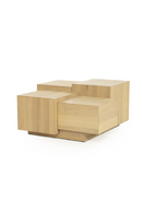 Multilayered Square Oak Coffee Table | Eleonora Quinten