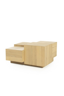 Multilayered Square Oak Coffee Table | Eleonora Quinten