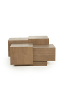 Multilayered Square Oak Coffee Table | Eleonora Quinten