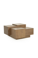 Multilayered Square Oak Coffee Table | Eleonora Quinten