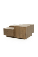 Multilayered Square Oak Coffee Table | Eleonora Quinten