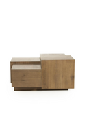 Multilayered Square Oak Coffee Table | Eleonora Quinten