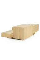Multilayered Rectangular Oak Coffee Table | Eleonora Quinten