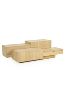 Multilayered Rectangular Oak Coffee Table | Eleonora Quinten