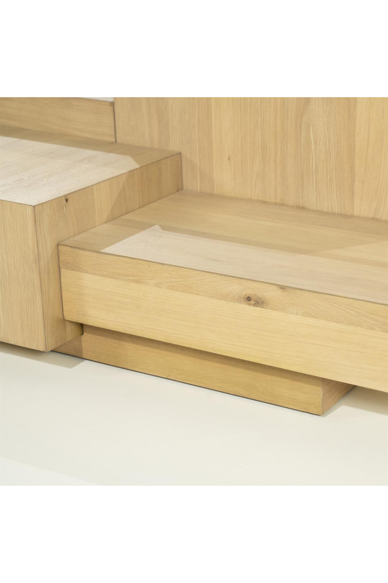 Multilayered Rectangular Oak Coffee Table | Eleonora Quinten