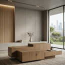 Multilayered Rectangular Oak Coffee Table | Eleonora Quinten