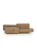 Multilayered Rectangular Oak Coffee Table | Eleonora Quinten