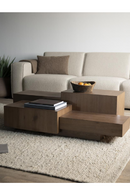 Multilayered Rectangular Oak Coffee Table | Eleonora Quinten