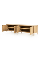 Oak Wood 4-Door TV Cabinet | Eleonora Jake | Oroatrade.com