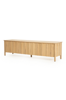 Oak Wood 4-Door TV Cabinet | Eleonora Jake | Oroatrade.com