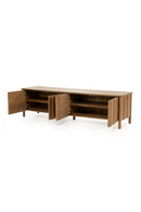 Oak Wood 4-Door TV Cabinet | Eleonora Jake | Oroatrade.com