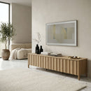 Oak Wood 6-Door TV Cabinet | Eleonora Jake