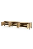 Oak Wood 6-Door TV Cabinet | Eleonora Jake