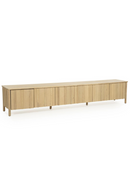 Oak Wood 6-Door TV Cabinet | Eleonora Jake