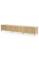Oak Wood 6-Door TV Cabinet | Eleonora Jake