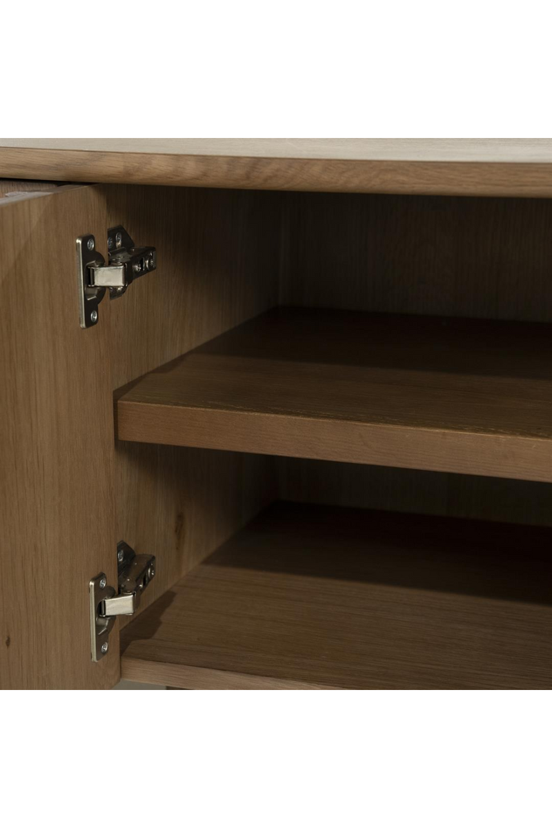 Oak Wood 6-Door TV Cabinet | Eleonora Jake