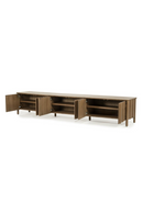 Oak Wood 6-Door TV Cabinet | Eleonora Jake