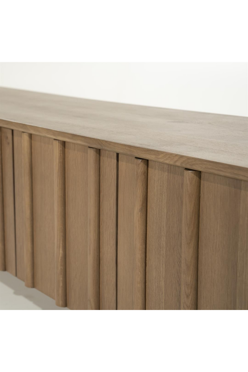 Oak Wood 6-Door TV Cabinet | Eleonora Jake