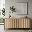 Oak Wood 4-Door Sideboard | Eleonora Jake