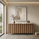 Oak Wood 4-Door Sideboard | Eleonora Jake