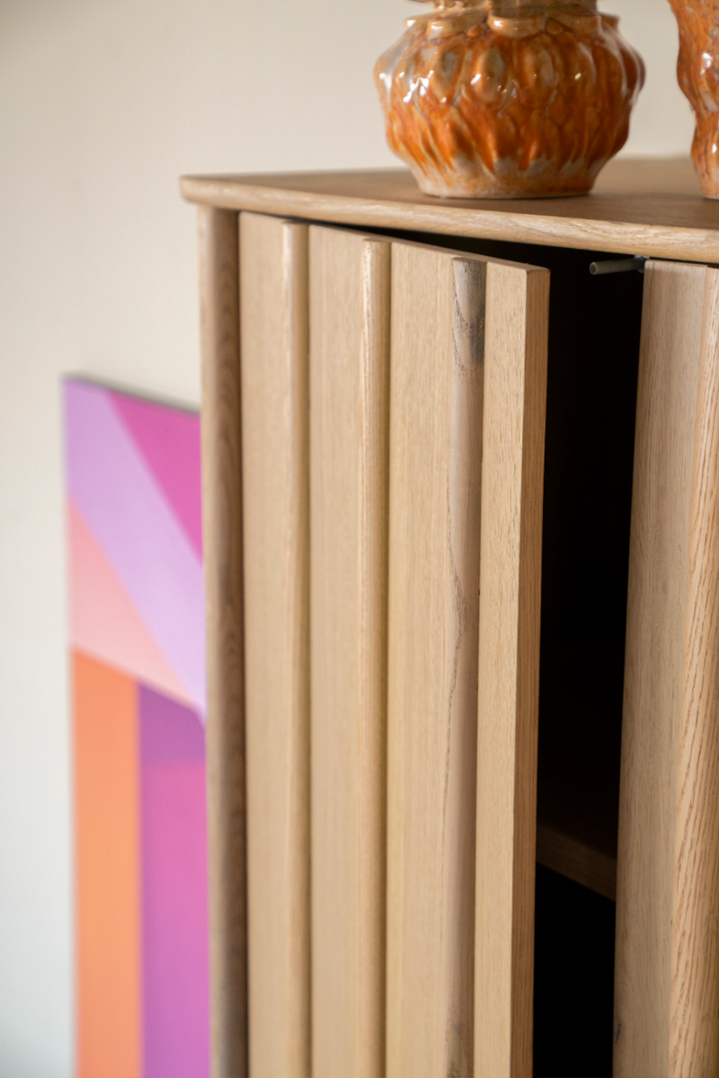 Oak Wood 2-Door Cabinet | Eleonora Jake | Oroatrade.com