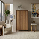 Oak Wood 2-Door Cabinet | Eleonora Jake