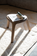 White Marble Triangular Side Table | Eleonora Fred | Oroatrade.com