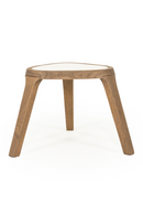 White Marble Triangular Side Table | Eleonora Fred | Oroatrade.com