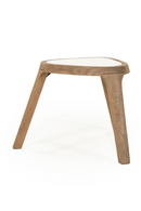 White Marble Triangular Side Table | Eleonora Fred | Oroatrade.com