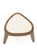 White Marble Triangular Side Table | Eleonora Fred | Oroatrade.com