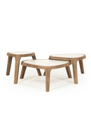 White Marble Triangular Side Table | Eleonora Fred | Oroatrade.com