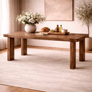 Brushed Mango Wood Dining Table | Eleonora Edward