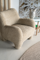 Taupe Upholstered Lounge Chair | Eleonora Fenna | Oroatrade.com