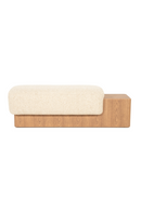 Cushioned Ash Wood Bench | Eleonora George | Oroatrade.com