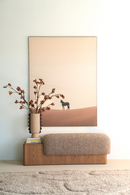 Cushioned Ash Wood Bench | Eleonora George | Oroatrade.com