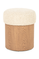 Cushioned Ash Wood Stool | Eleonora George | Oroatrade.com