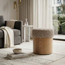 Cushioned Ash Wood Stool | Eleonora George