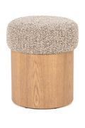 Cushioned Ash Wood Stool | Eleonora George | Oroatrade.com