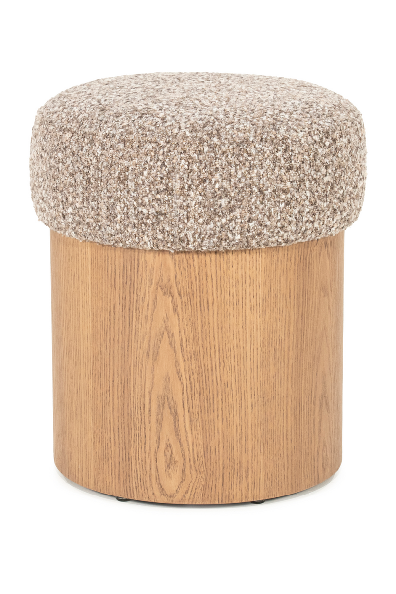 Cushioned Ash Wood Stool | Eleonora George | Oroatrade.com