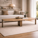 Asymmetrical Wooden Coffee Table | Eleonora Robert